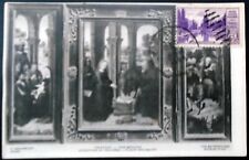 RPPC, A. Isenbrant, Triptych – The Nativity, Adoration of the Kings, The Met picture