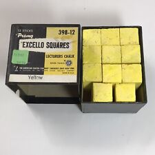 Vintage Prang Yellow Excello Square Lecturers Chalk 11 New (1