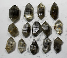 14pcs NATURAL Tibetan BLACk Phantom Crystal QUARTZ Double Terminating Specimen 1 picture