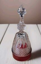Vintage Indiana Glass Crystal Diamond Point Bell picture