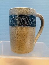 Salt Glaze Jugtown Ware Cider Tankard Pilther Vase with Handle 7 Inch picture