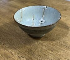Vintage Kotobuki Bowl Early Spring Blossoms Blue Pottery picture