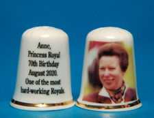 Anne Princess Royal 70th Birthday August 2020 A Hard working Royal Thimble B/160 picture