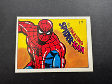 1980 Marvel Super Hero Sticker card Amazing Spider-Man #17 Venezuela Reyauca picture