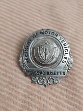 1930s-1940s Massachusetts Registry of Motor Vehicles Hat Badge Extremely Rare  picture