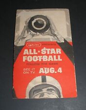 1961  NFL CHAMPION PHILADELPHIA EAGLES VS COLLEGE ALL STARS roster card  Carling picture