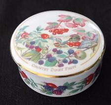 Vintage COVERSWALL Bone China England COUNTRY DIARY COLLECTION Round Trinket Box picture