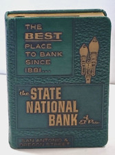 1923 Bankers Utilities Co. Antique Book Coin Bank State National Bank of El Paso picture