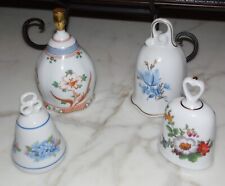 Vintage Lot 4 Porcelain Bells Germany Konig Hutschenreuther Taeger Danbury Mint picture