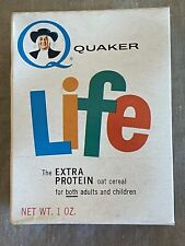Vintage 1960’s QUAKER SINGLE-SERVE LIFE CEREAL BOX  Unopened picture