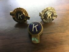 Vintage Kiwanis Club Pins - Lot of Three (3) picture