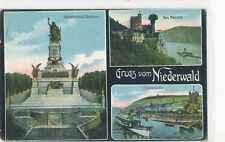 Gruss vom NIEDERWALD - multiple views 1914  postcard picture