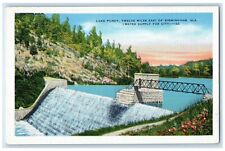 c1940 Lake Purdy Twelve Water Supply Birmingham Alabama Vintage Antique Postcard picture