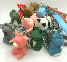 Geometric Animal Keychain Lot - Cute 3D Keychains - 1.5 inch Animal Figures picture