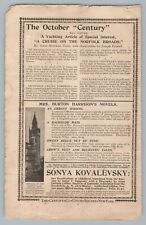 1890s-1910s Print Ad Burton Harrison Novel Book Quote by Kovalevsky picture