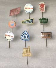 Vintage Euro Advertising Furniture & Fixtures Stick Pin Lot Luxaflex Haco Dico picture