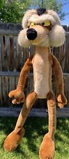Vintage 1993 24K Wile E. Coyote Stuffed Doll Bendable 48” picture
