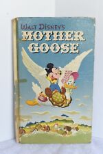 1949 Vintage Walt Disney's MOTHER GOOSE Children's Nursery Rhyme Book (E) picture