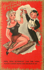 Postcard Little Devil Grus Von Krampus Wine Tastes Fine Even If Youre a Krampus picture