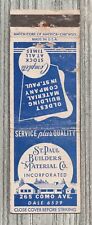 Matchbook Cover-St Paul Builders Material Company St Paul Minnesota-6571 picture