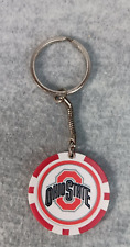 Ohio State University Buckeyes Poker Chip Key Chain picture