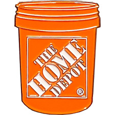 BL12-004 Home Depot Pin Associate orange bucket lapel pin picture