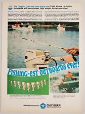 1968 Print Ad Chrysler 9.9 HP Fishing Outboard Motors Action Line for '68 picture