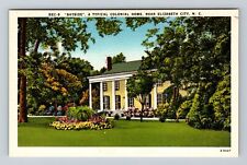 Elizabeth City NC-North Carolina, Bayside, Colonial Home, Vintage Postcard picture