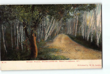 Old Vintage Postcard of WOOD ROAD MORNINGSIDE BRATTLEBORO VT picture
