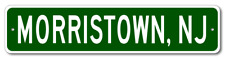 Morristown, New Jersey Metal Wall Decor City Limit Sign - Aluminum picture