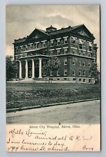 Akron OH-Ohio, Akron City Hospital, c1907 Antique Vintage Souvenir Postcard picture