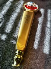 AMSTEL Light Imported Premium Lager Since 1870 2-Sided Gold Beer Tap Handle picture