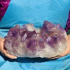 8.11LB Natural Amethyst Cluster Purple Quartz Crystal Rare Mineral Specimen 789 picture