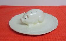 Vintage Czech Pig Snack Cheese Tray Plate Hors D'oeuvre Farmhouse SALE picture