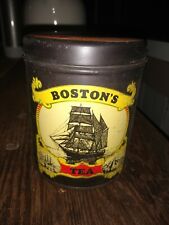 VINTAGE BOSTON'S TEA TIN CANISTER 4 1/4