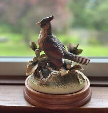 Andrea By Sadek Autumn Cardinal, Female, Hand Painted, Japan, with Wooden Stand picture