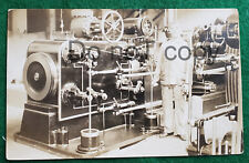 Antique RPPC Postcard vintage 1900's industrial Steam engines picture