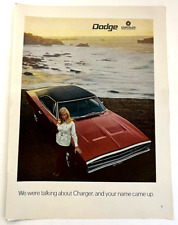 Vintage 1970 Dodge Charger original color ad picture