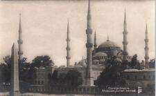 RPPC CONSTANTINOPLE (Istanbul), TURKEY   MOSQUE Sultan Ahmed  c1910s Postcard picture
