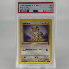 Pokemon Card PSA 7 Meowth 1st Edition Jungle 1999 Card Japanese [7] picture