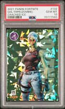 2021 Panini Fortnite Series 3 #132 Ghoul Trooper Zombie Cracked Ice USA PSA 10 picture