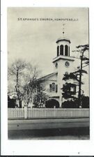 Postcard Post Card Hempstead Long Island New York Ny N Y St Georges Church picture