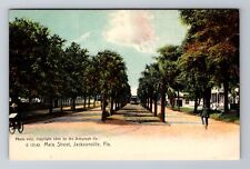 Jacksonville FL-Florida, Main Street, Antique, Vintage Souvenir Postcard picture