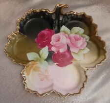 Antique Prussia Newport Belle Clover Porcelain Hand Painted Plate picture