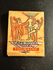 MATCHBOOK - CAFE ROYAL HOTEL - TOURAINE - BOSTON, MA - UNSTRUCK picture