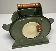 Vintage Nestor Johnson Card Shuffler 1950s Green Metal Wood Made In USA picture