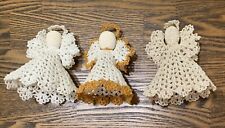 Handcrafted Crocheted Starched Angel Ornaments Decorations 4