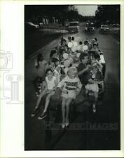 1988 Press Photo Houston children participate in National Night Out event picture