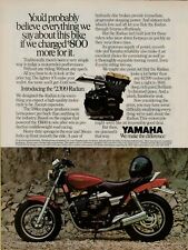 1986 Yamaha Radian Red Motorcycle 598cc Gravel Road Photo Vintage Print Ad picture