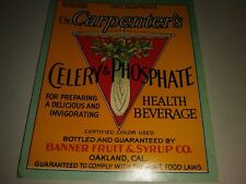 Lot/10 Genuine Antique Bottle Labels-Dr Carpenters Celery Phosphate-Circa 1915 picture